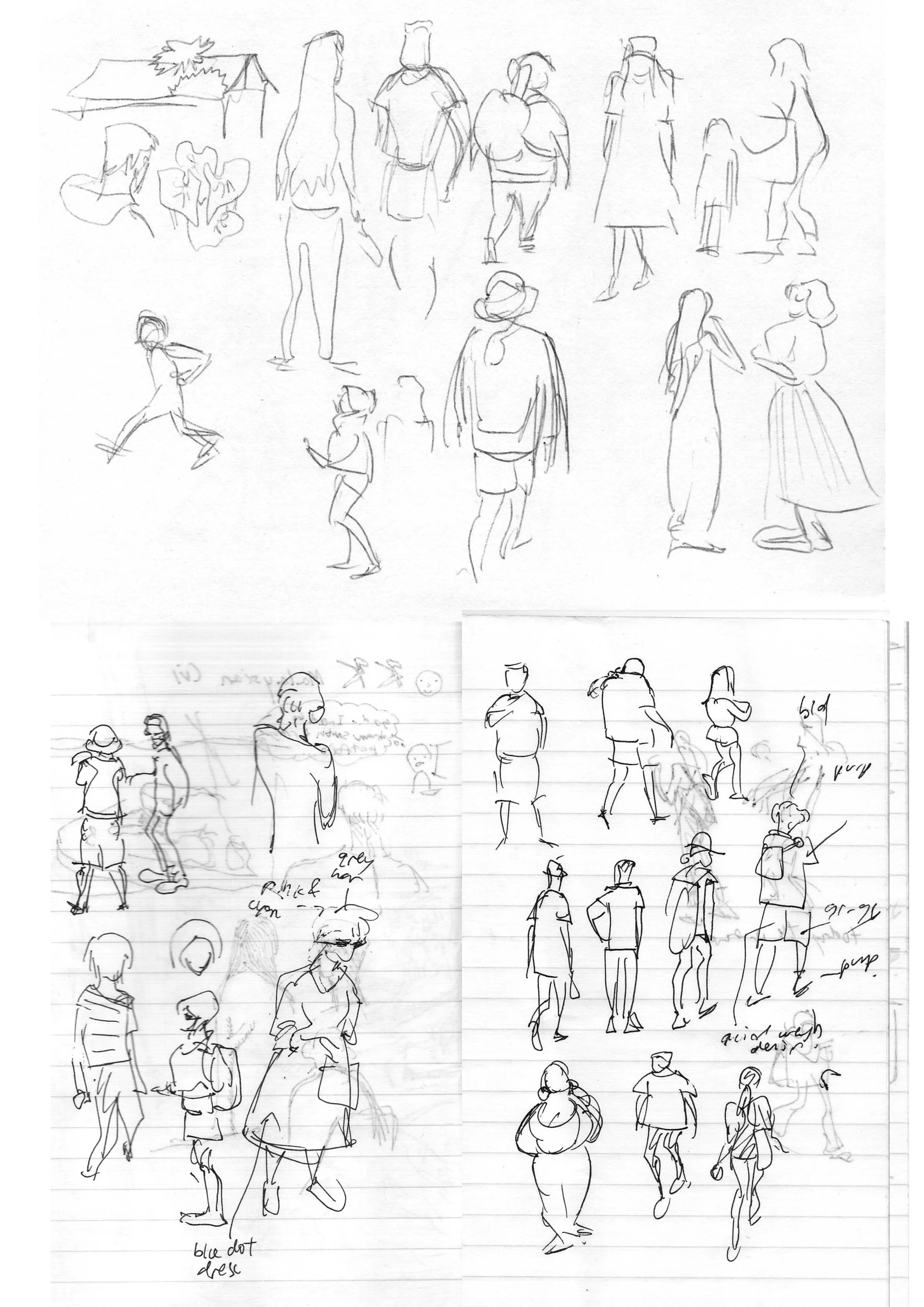 Quick drawings on the bus